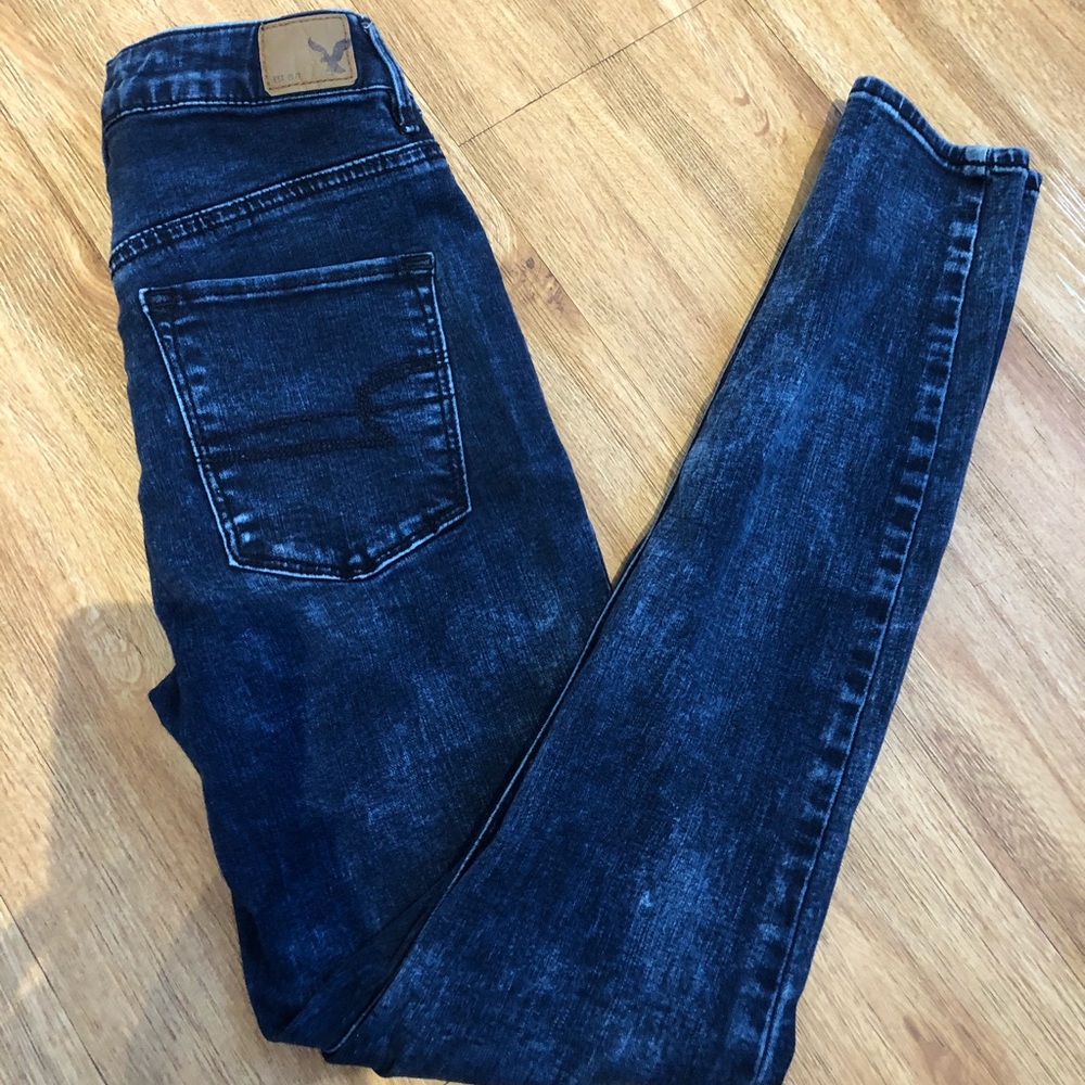 AE Acid Wash Sky High Jegging